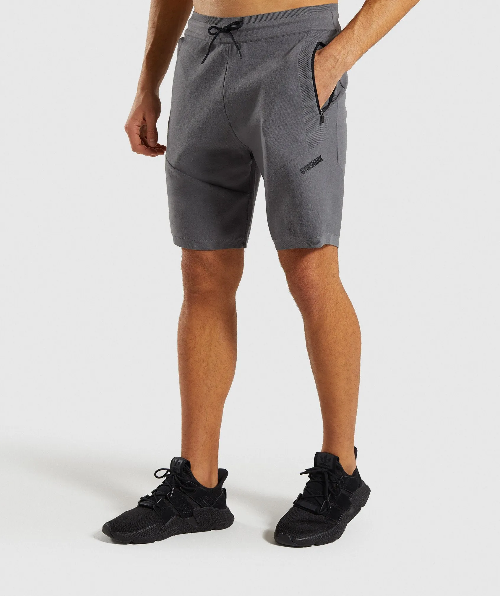 Gymshark True Knit Shorts - Smokey Grey