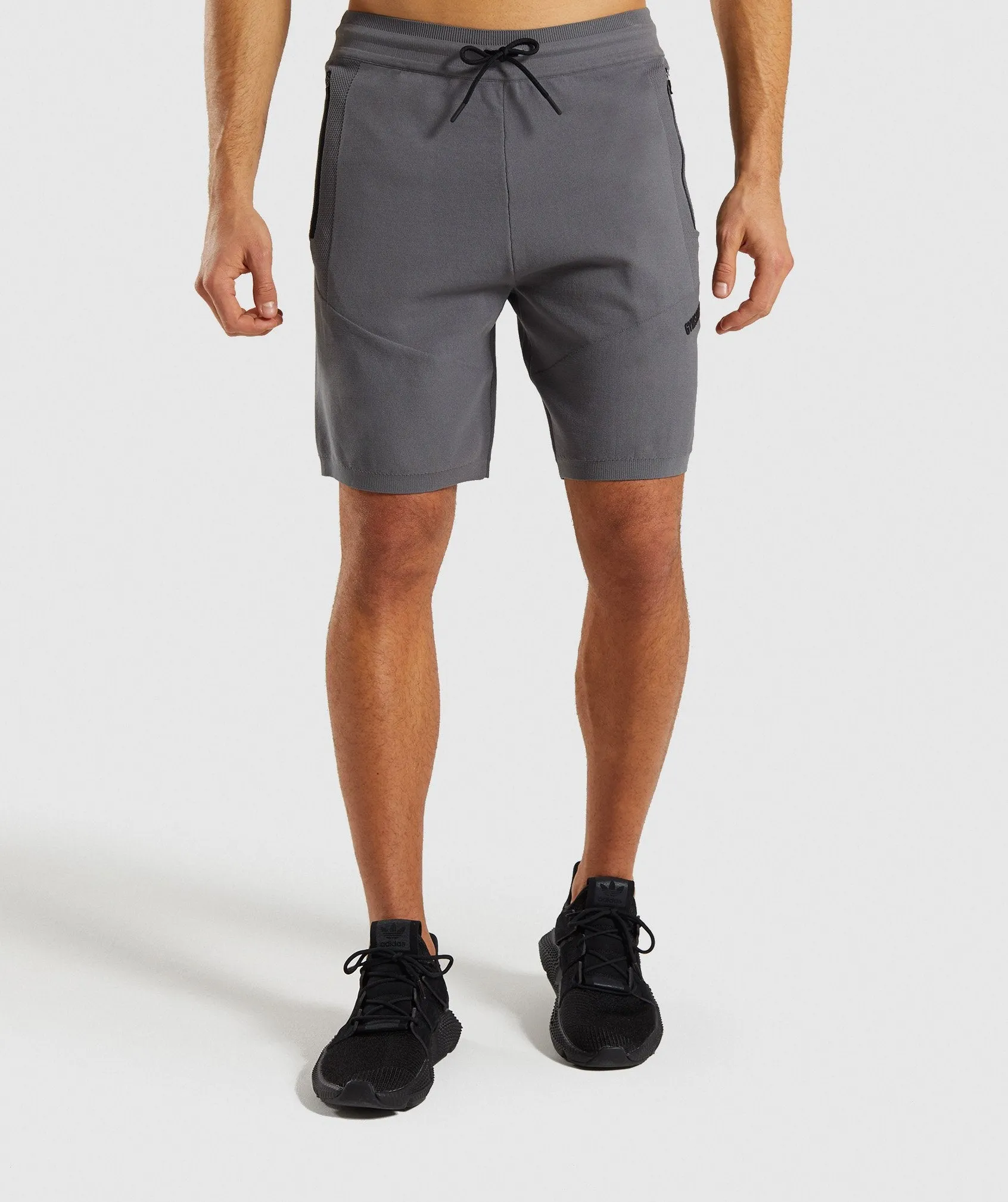 Gymshark True Knit Shorts - Smokey Grey