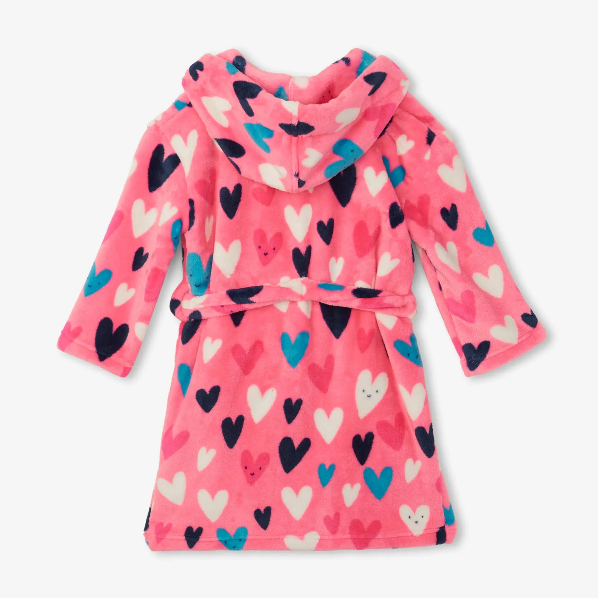 Hatley Fleece Robe - Confetti Hearts