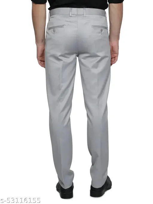 Haul Chic's Light grey Formal Trouser