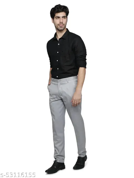 Haul Chic's Light grey Formal Trouser