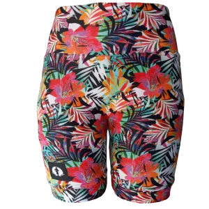 High Waist Funky Pants - Hibiscus Brights