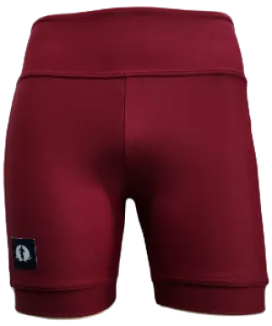 High Waist Funky Pants - Maroon