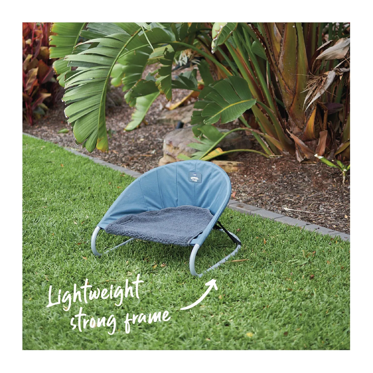 Kazoo Sleepin' Round Outdoor Dog Bed Cobalt