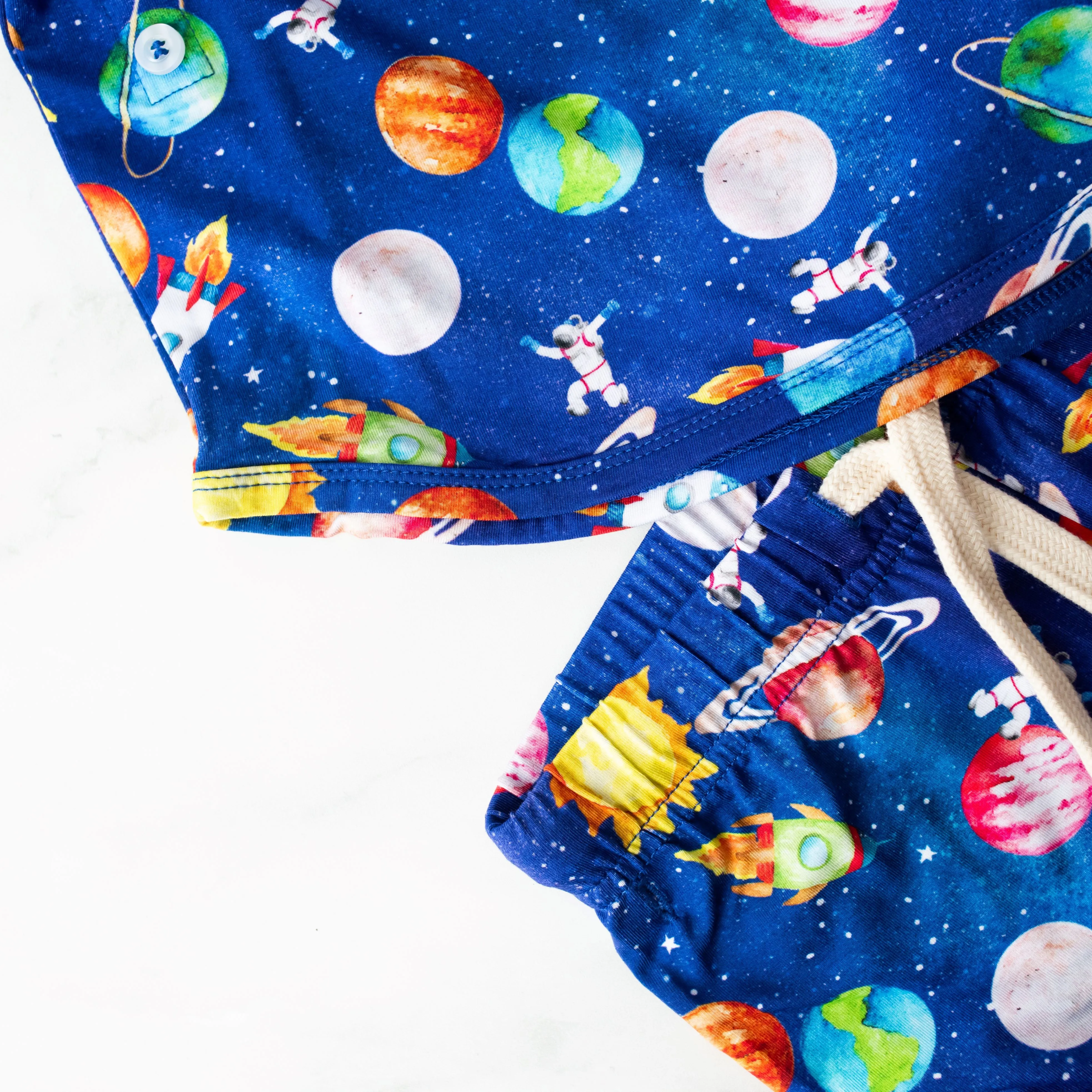 Kids Bamboo Pyjamas - Blast Off