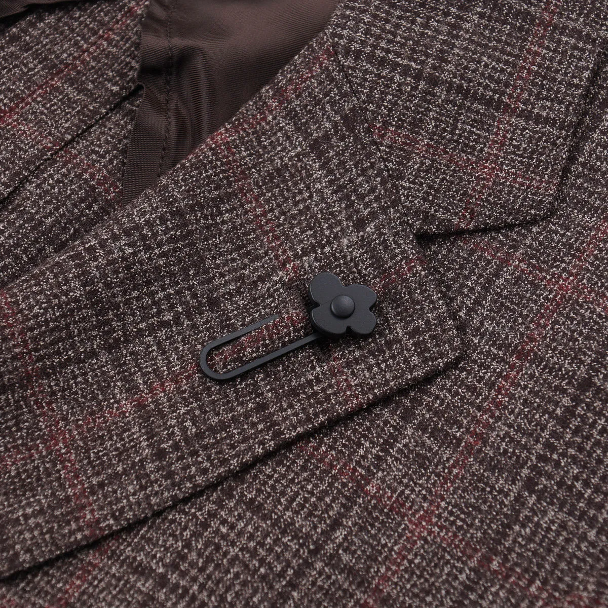 Lardini Soft-Woven Check Wool Suit