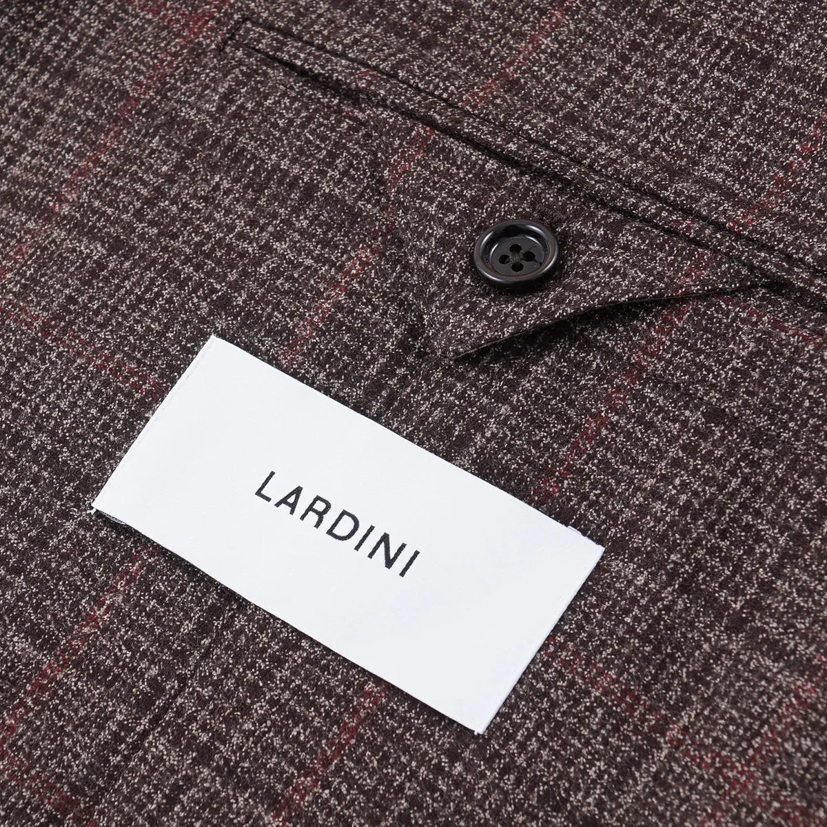 Lardini Soft-Woven Check Wool Suit