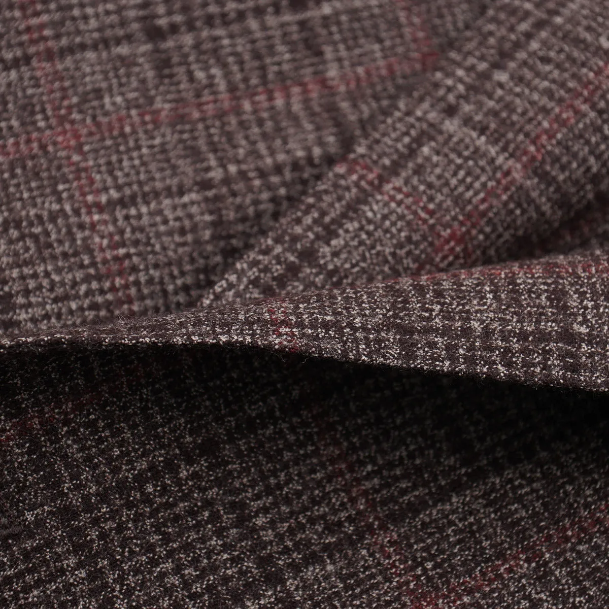 Lardini Soft-Woven Check Wool Suit