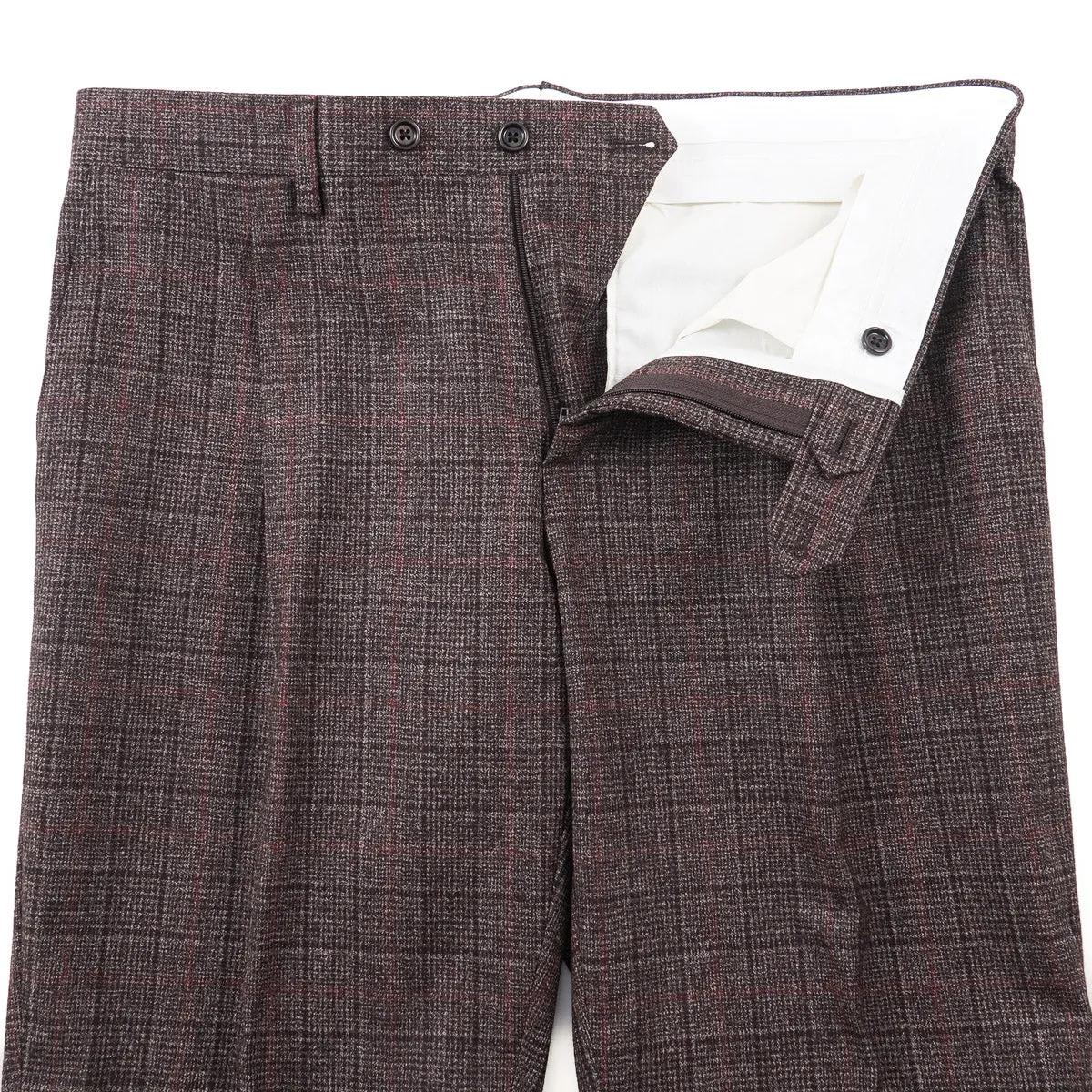 Lardini Soft-Woven Check Wool Suit