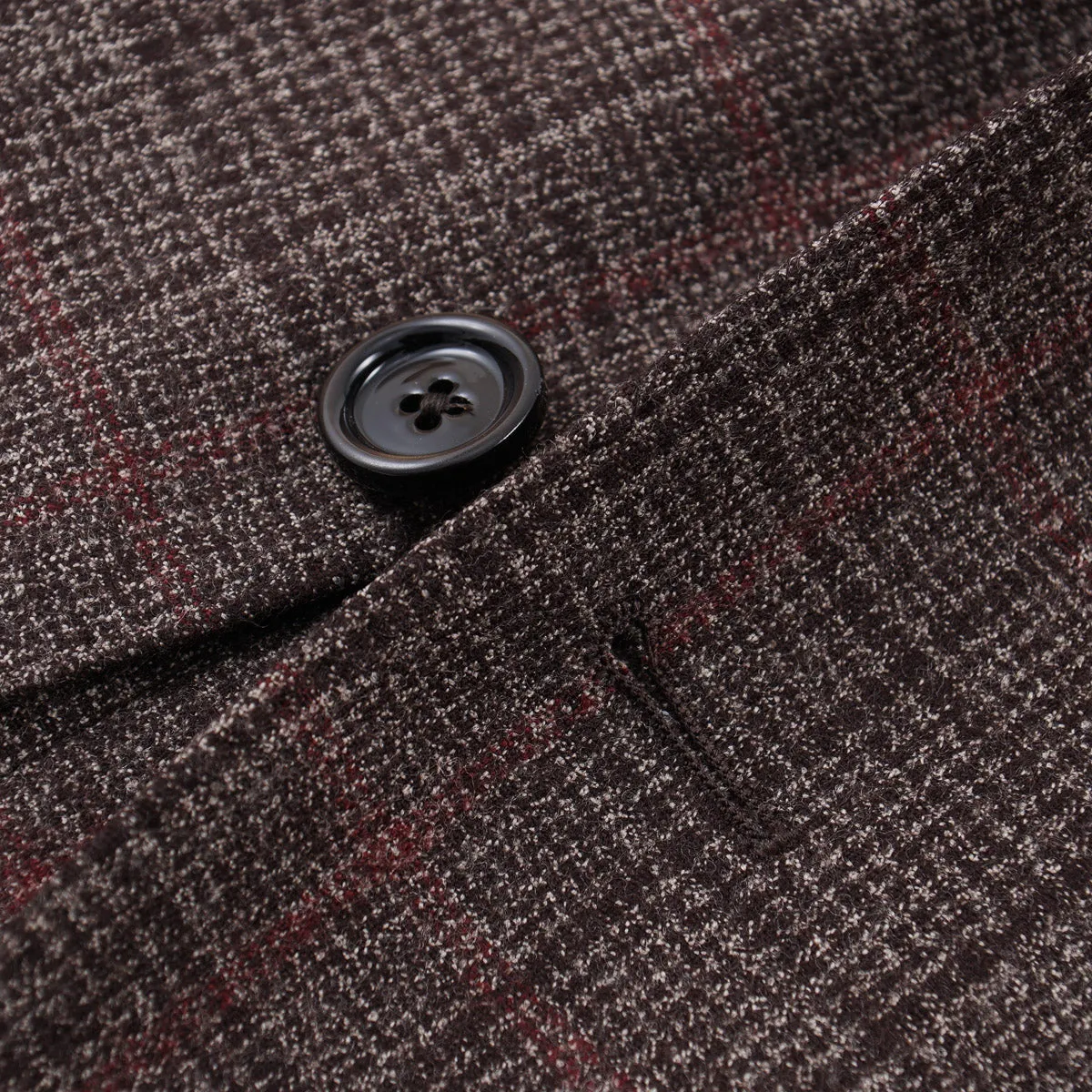 Lardini Soft-Woven Check Wool Suit