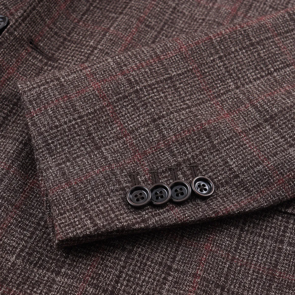 Lardini Soft-Woven Check Wool Suit