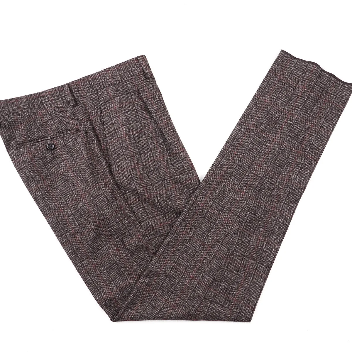 Lardini Soft-Woven Check Wool Suit