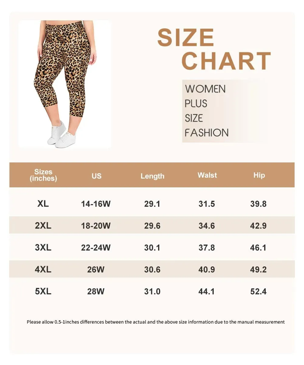 Leopard High Waist Capris Pant