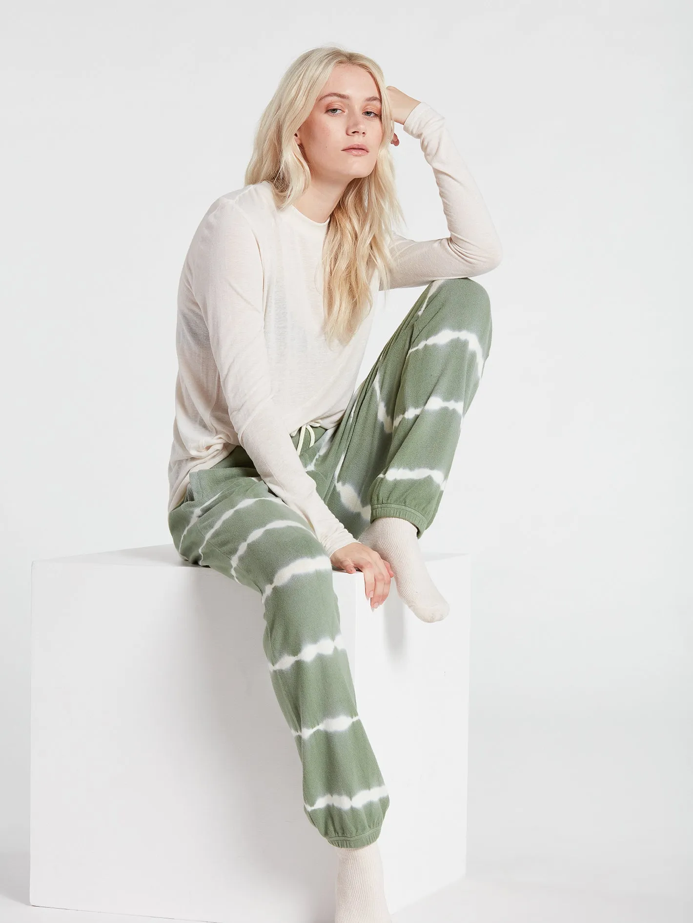 Lived In Lounge Fleece Pant - Light Army