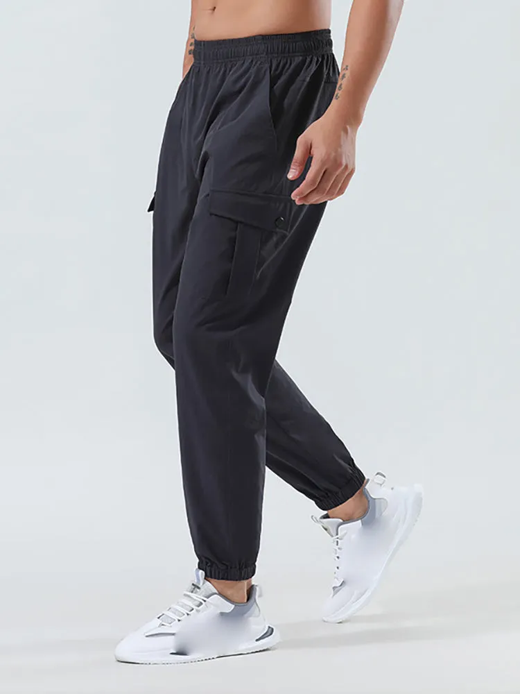 Men'S Elastic Woven Cargo Pants