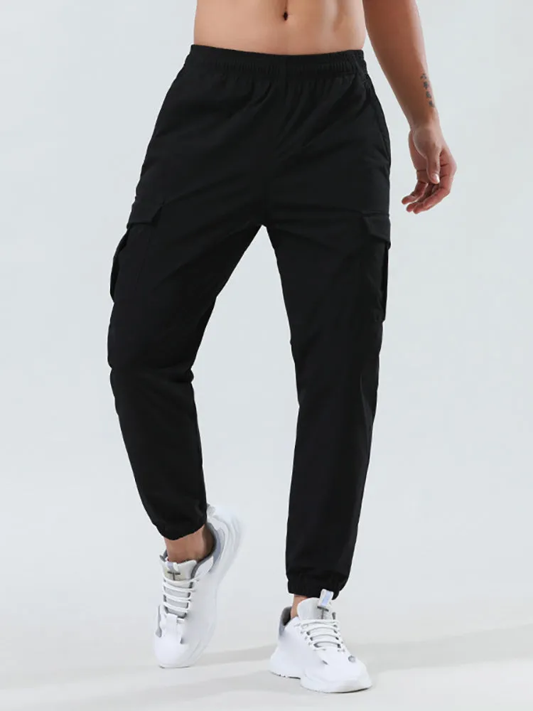 Men'S Elastic Woven Cargo Pants