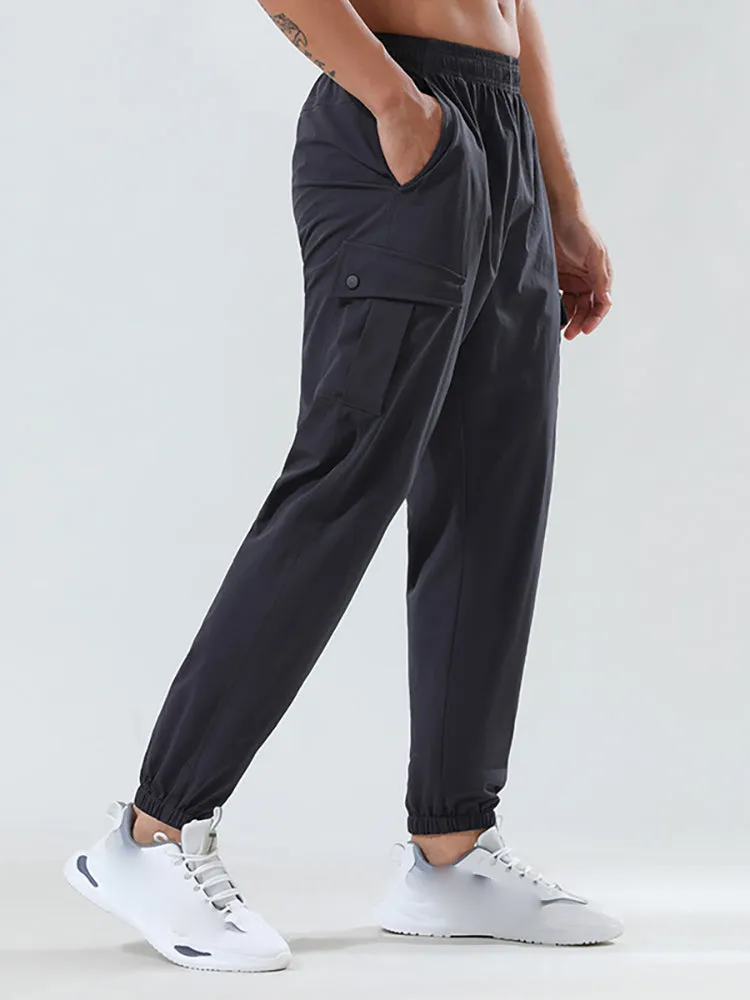 Men'S Elastic Woven Cargo Pants