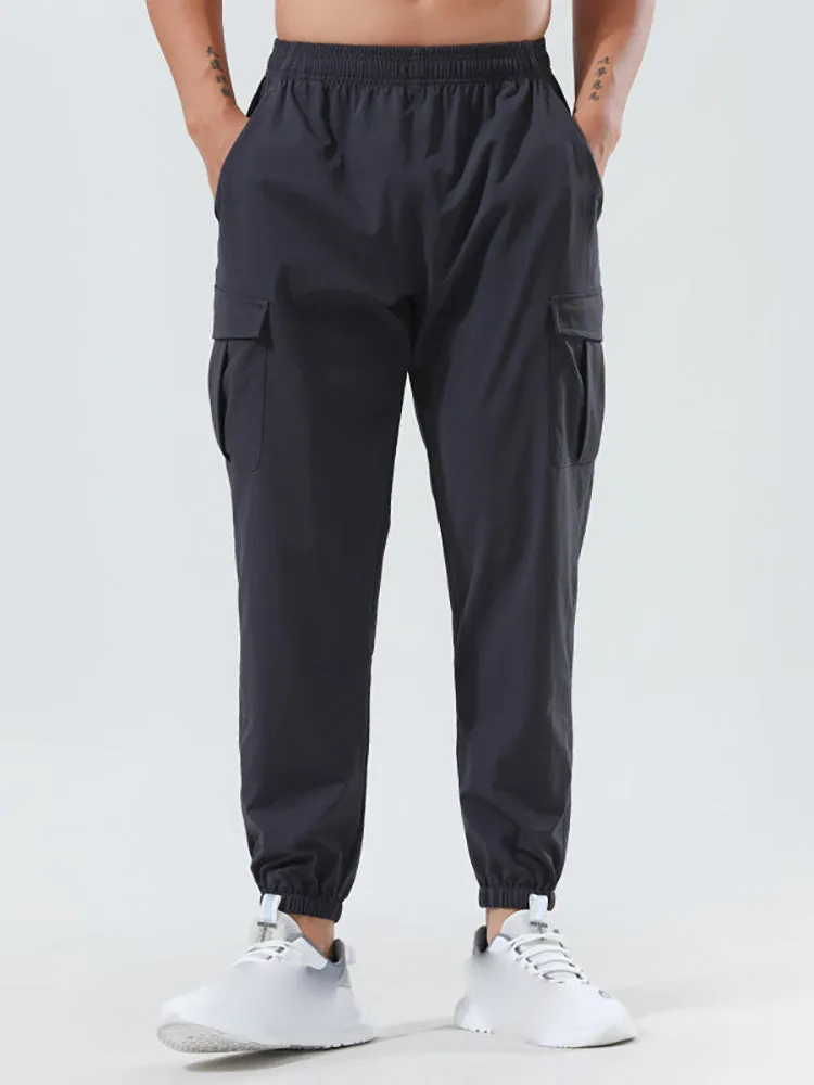 Men'S Elastic Woven Cargo Pants