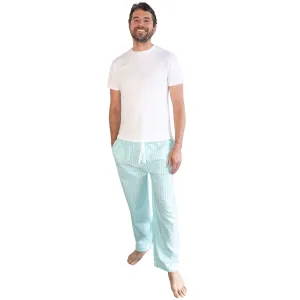 Men's Hepburn Gingham Mint Pj Pants