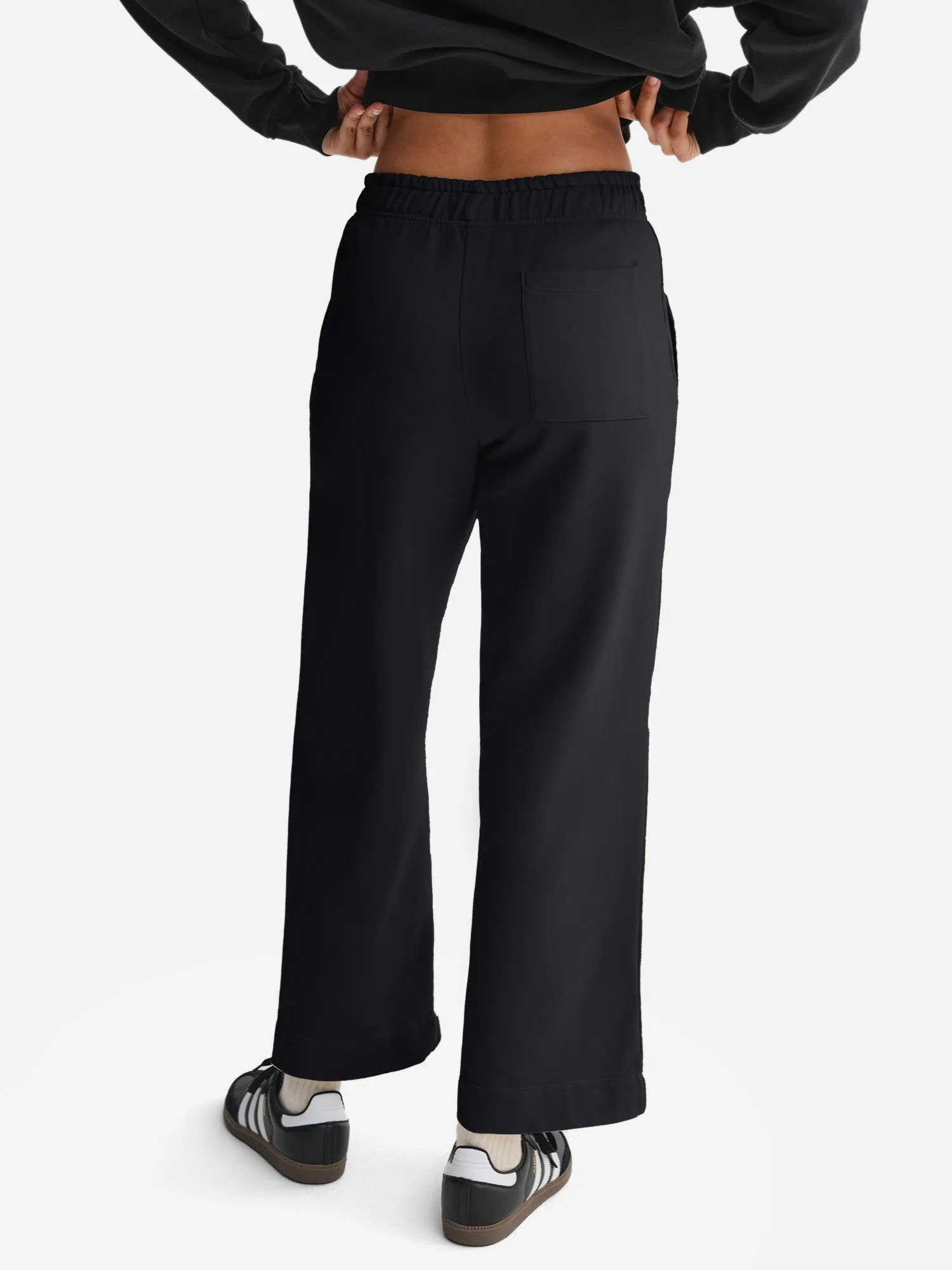 Organic Fleece Wide Leg Pant