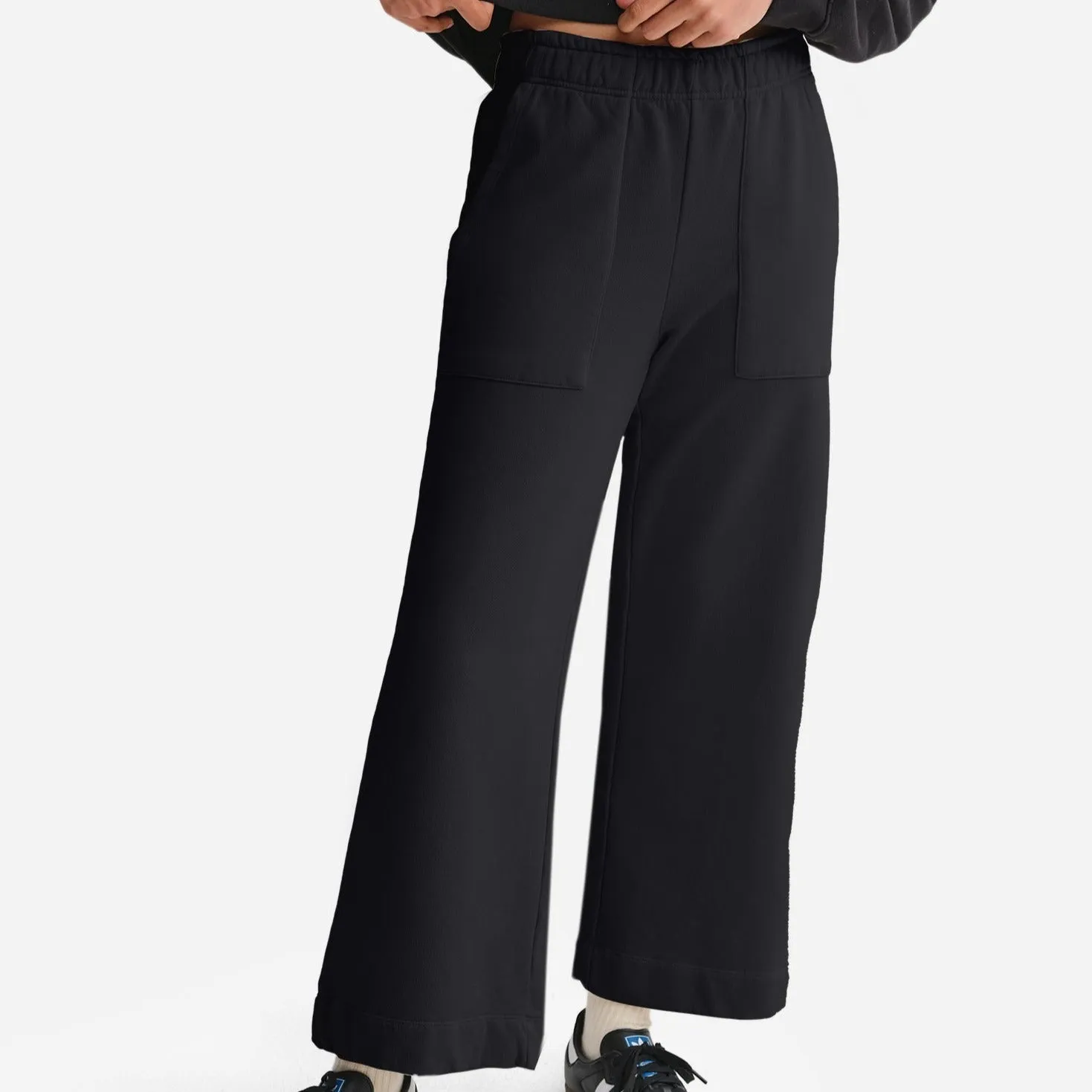 Organic Fleece Wide Leg Pant