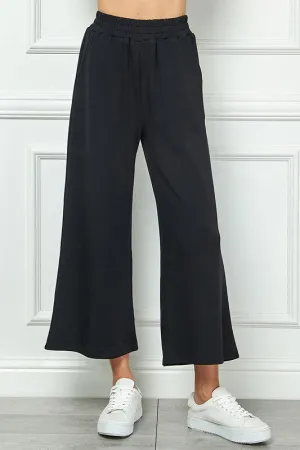 Plus Soft Cropped Wide Pants