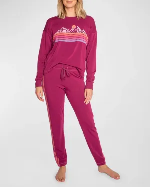 Retro Rockies Mountains PJ Set