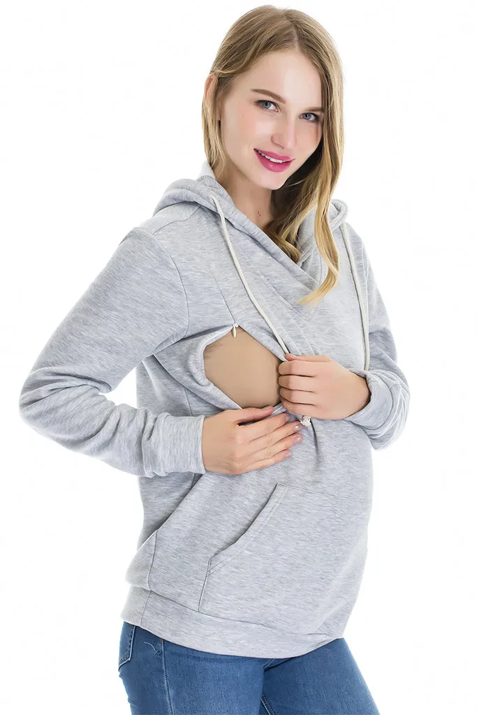 Smallshow Fleece Maternity & Nursing Hoodie