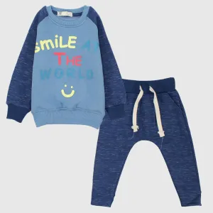 Smile Long-Sleeved Fleeced Pajama