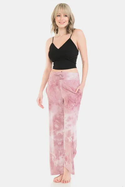 Soft Printed Drawstring Beach Pants