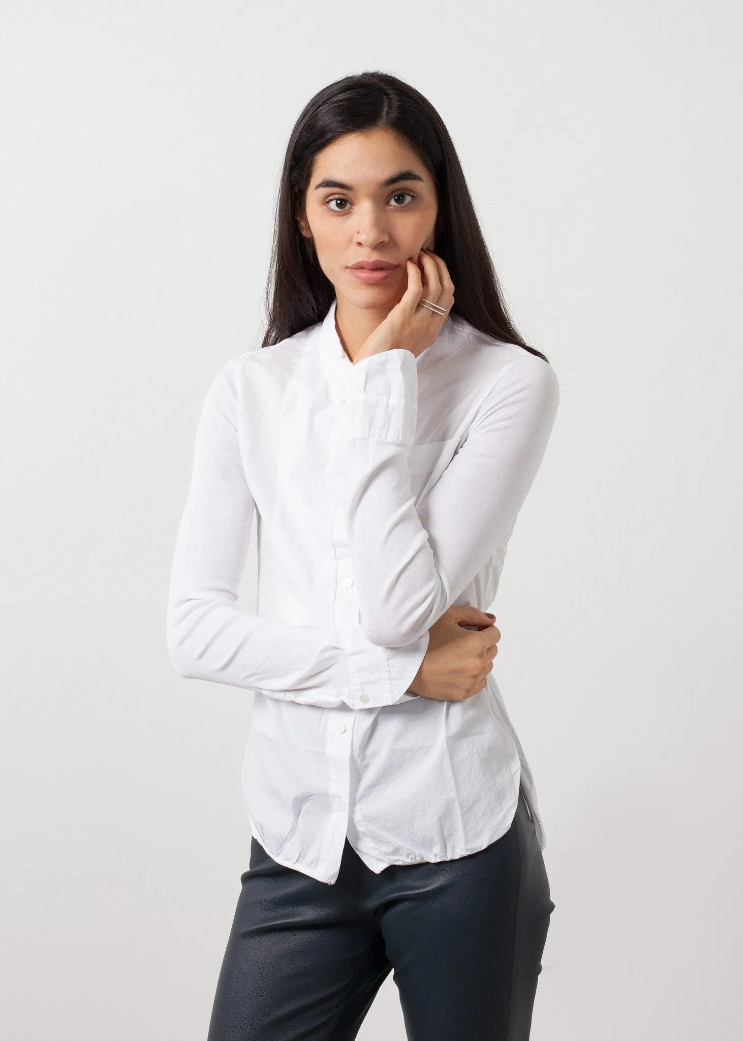 Soft Sleeve Button Up