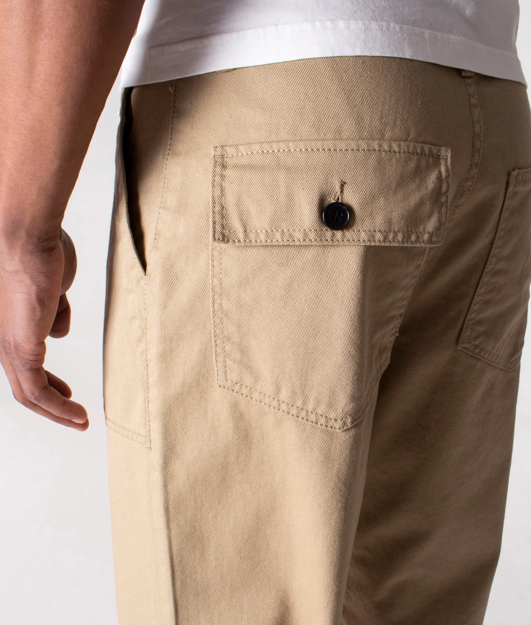 Straight Fit Cotton Fatigue Pants