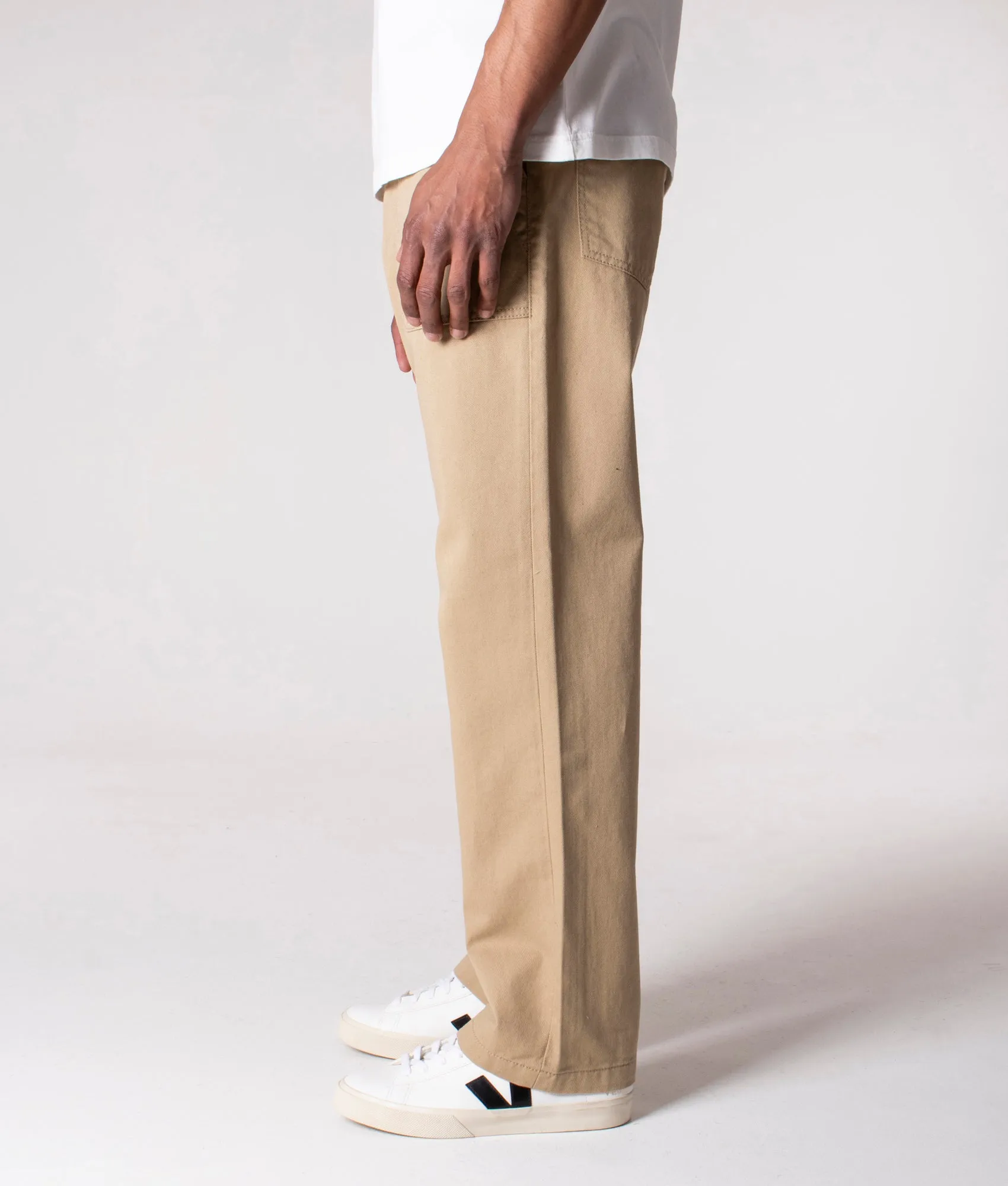 Straight Fit Cotton Fatigue Pants