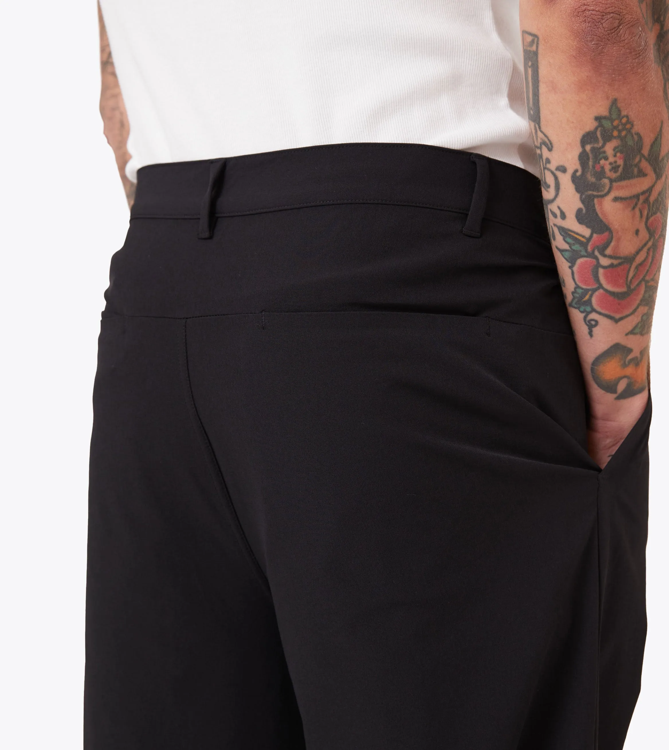 Tech Box Pant Black