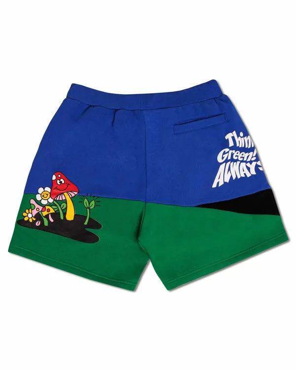 THINK GREEN GRAPHIC MENS SHORTS