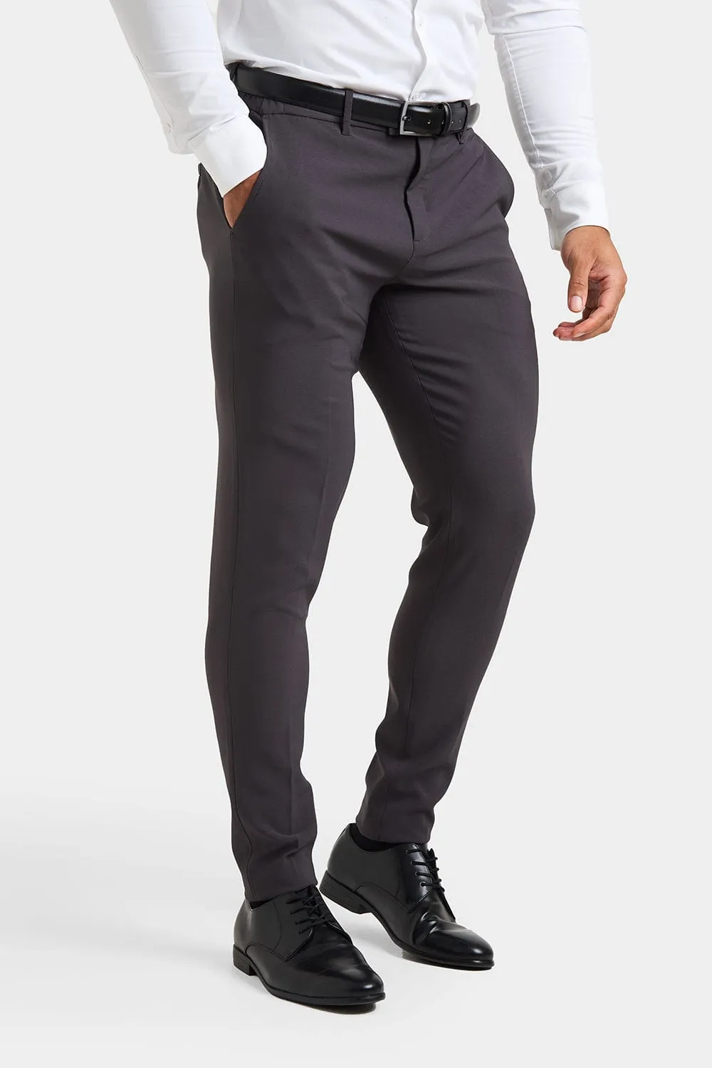 True Athletic Fit Tech Suit Pants in Slate Grey