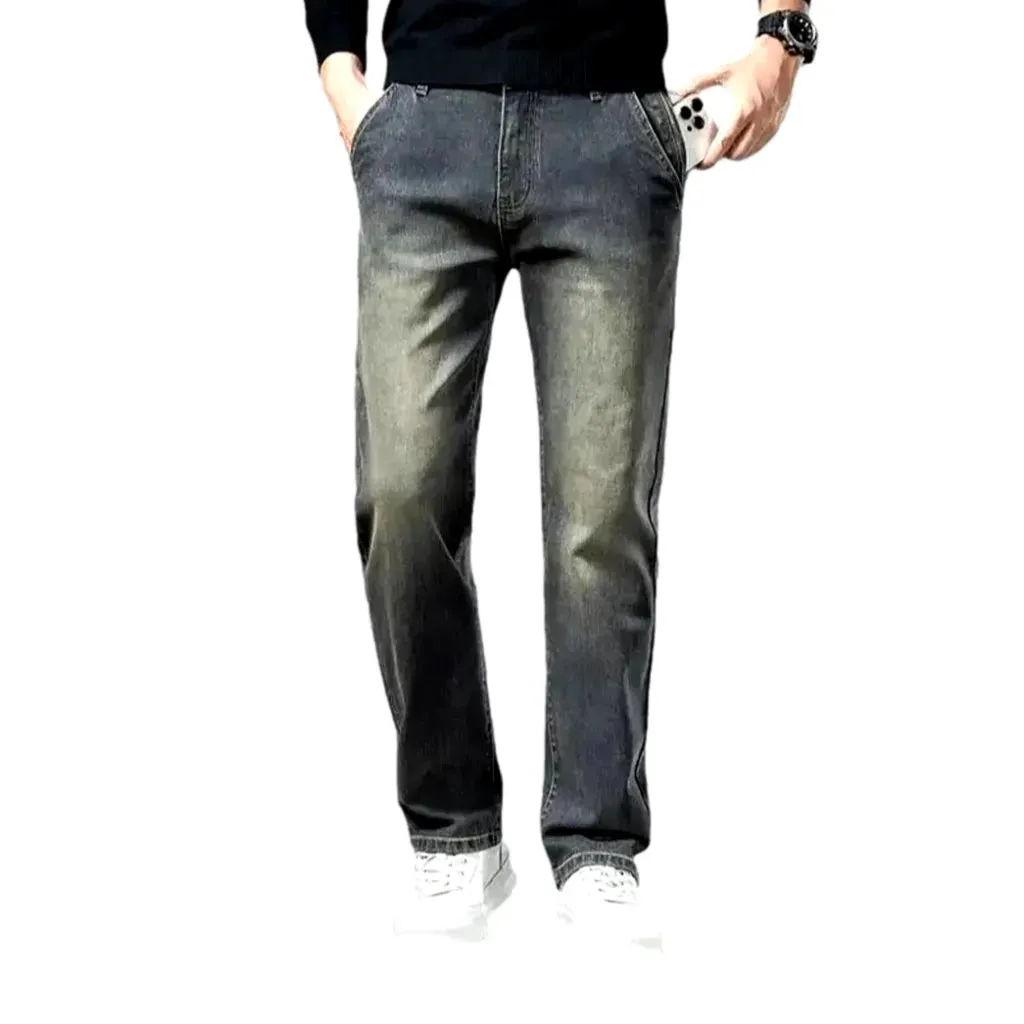 Vintage style straight-leg men's jeans