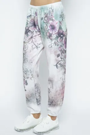 Vocal Floral Print Lounge Pants - Multi