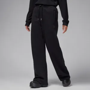 W FLIGHT FLEECE OPEN HEM PANTS "BLACK"