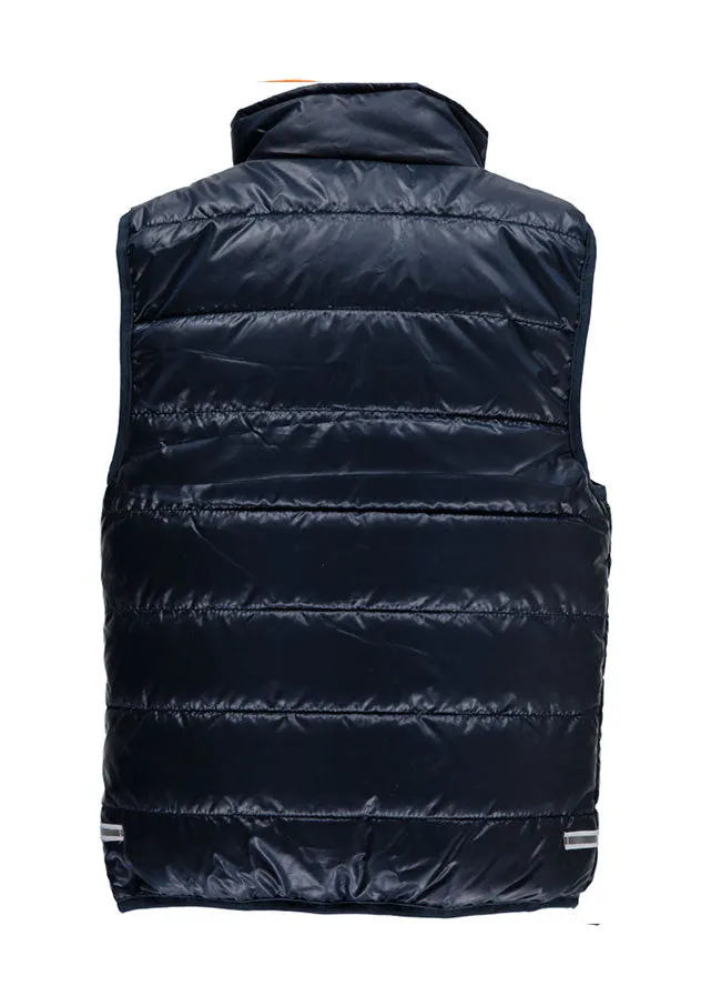 Warm Padded Body Warmer Navy/Lime