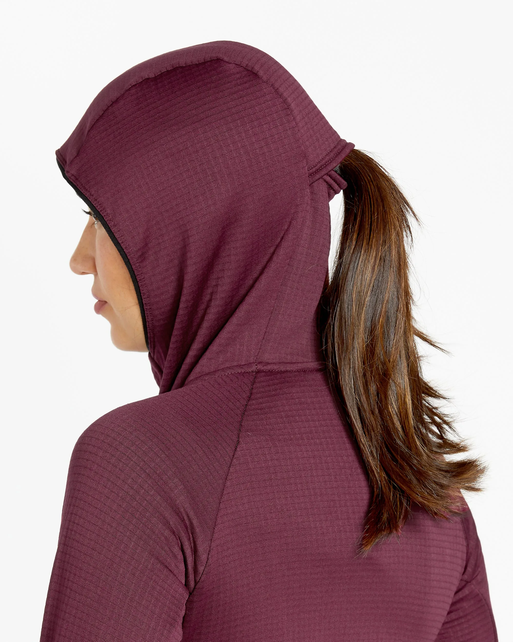 Womens Gridlock Balaclava - Burgundy