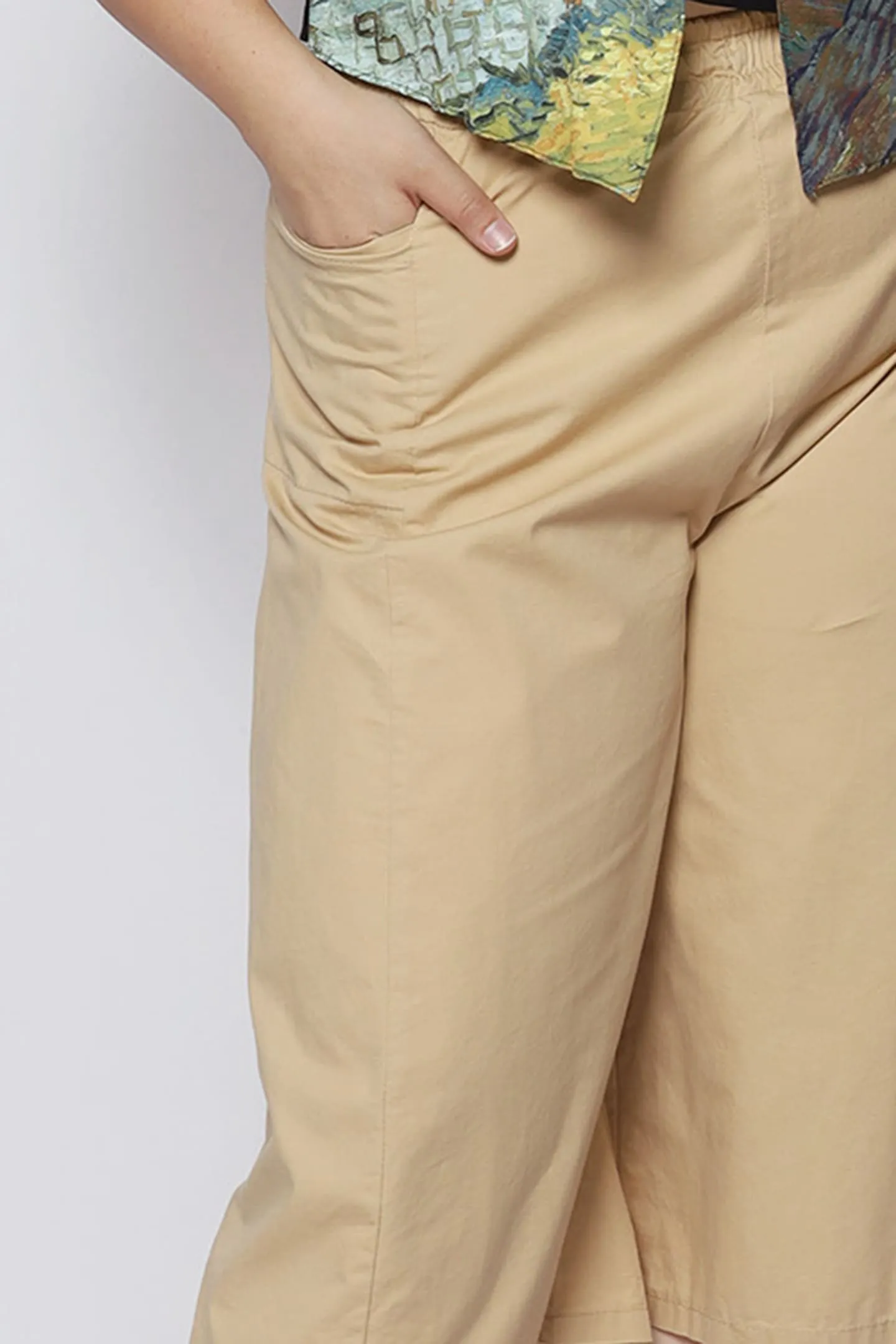 Zant Culottes Pants in Khaki